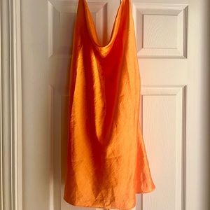 satin cowl neck mini dress!! super cute and light